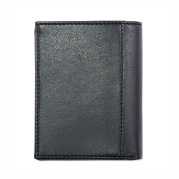 Porte-cartes avec poche pour notes en noir 6