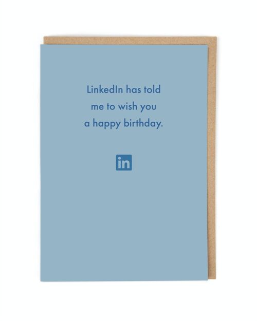 Linkedin Birthday Card