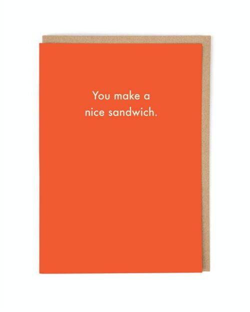 Nice Sandwich Greeting Card
