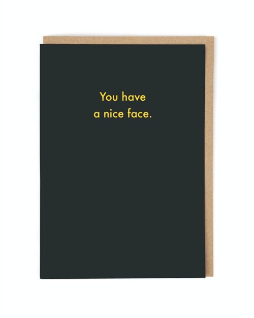 Nice Face Greeting Card