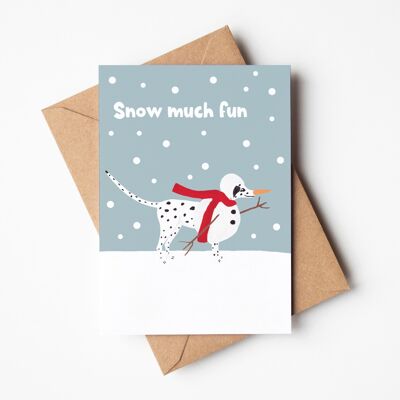Cartolina di Natale del costume di Natale del cane
