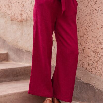 Pantalon fluide gaze de coton LUC