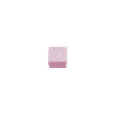 Savon Karité parfum Rose Cube "Coeurs" 25 gr