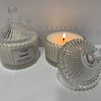 SCENTED CANDLE JASMINE BONBONNIERE 70 G OF 100% VEGETABLE SOYA WAX