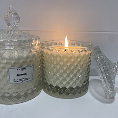 SCENTED CANDLE JASMIN BOBONNIERE 200 G OF 100% VEGETABLE SOYA WAX