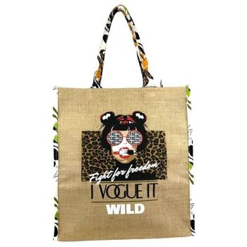 Grand sac cabas synthétique pour femme "I Vogue It" - Soldes 2