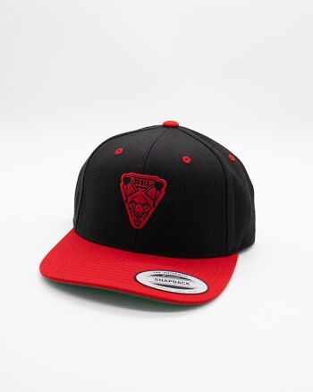 Casquette Emblème SKULK Noir Rouge 1