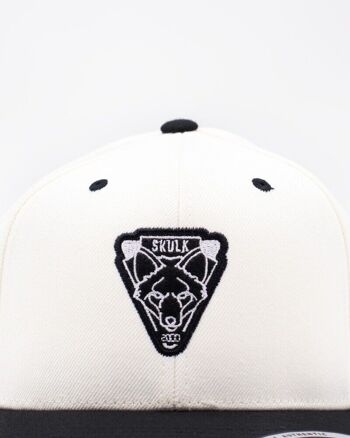 Casquette Emblem SKULK Blanc Cassé 3