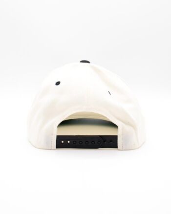 Casquette Emblem SKULK Blanc Cassé 4