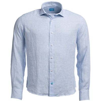 Linen Shirt FIJI light blue