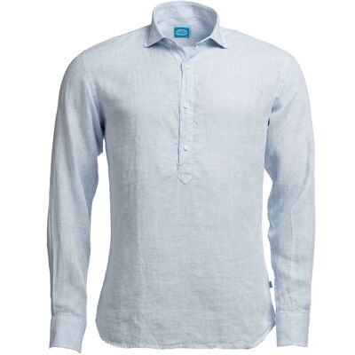 Popover Linen Shirt MAMANUCA light blue