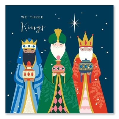 Tarjeta de Navidad de Reyes Magos