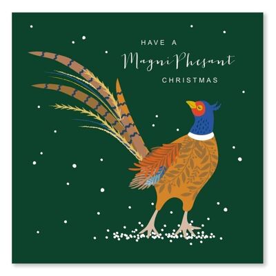Magnipheasant Pheasant Christmas Card