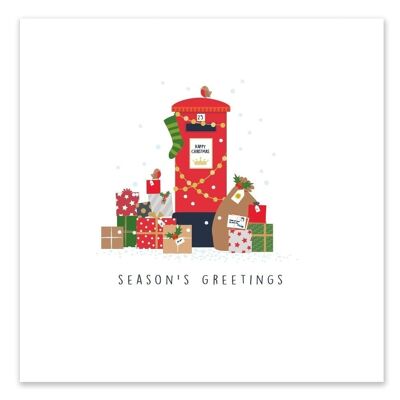 Christmas Post Box Christmas Card