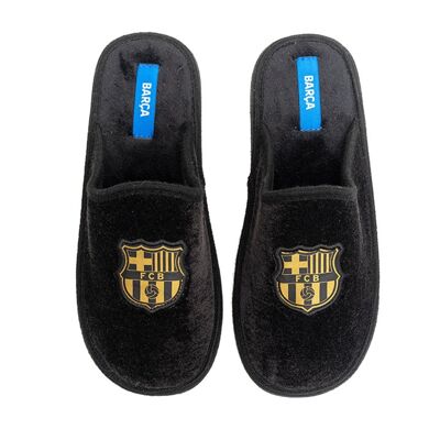 FC Barcelona Chinilla Lisa schwarze Schuhe
