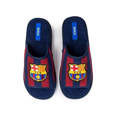 Offene zweifarbige FC Barcelona Terry-Schuhe