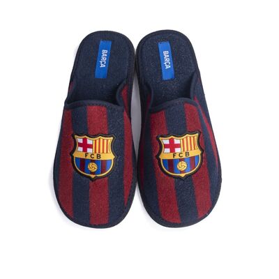 Geschlossene zweifarbige Terry-Schuhe des FC Barcelona