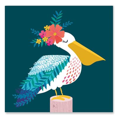 Blank Card / Art Card Pelican