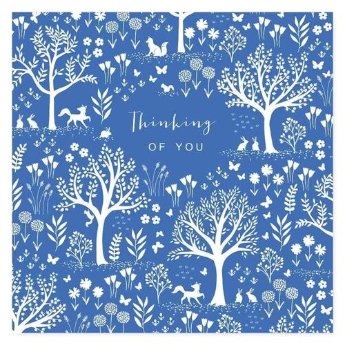 Thinking Of You Card / Pretty Woodland Pattern