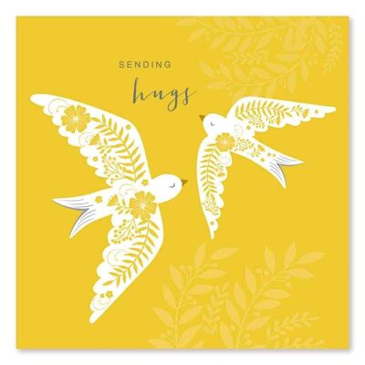 Simpatia / Thinking Of You Card / Invio di abbracci uccelli