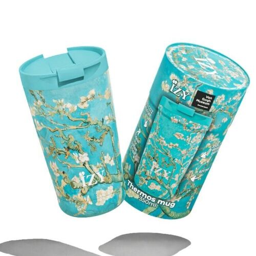 Christmas Tip - Coffee Cup IZY Almond Blossom - 350ML & mug / coffee mug / tea / thermos / insulation / coffee / Vacuum bottle