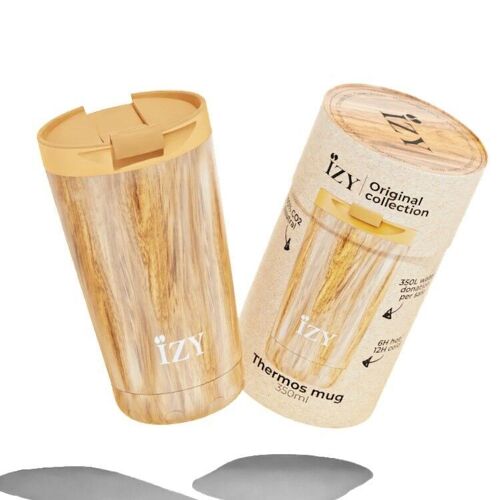 Coffee Mug IZY Brown - 350ML & cup / coffee / tea / thermos / insulation / coffee cup / Vacuum flask