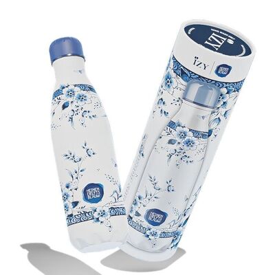 Wasserflasche IZY x Delft Blue 500ML & Trinkflasche / Thermoskanne / Thermoskanne / Flasche / Isolierflasche / Wasser / Vakuumflasche