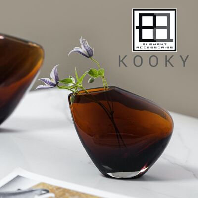 Jarrón moderno, forma orgánica de alto diseño, KOOKY16