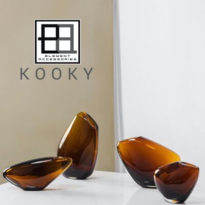 Innovative Designvase, kieselartige organische Form, KOOKY21AM