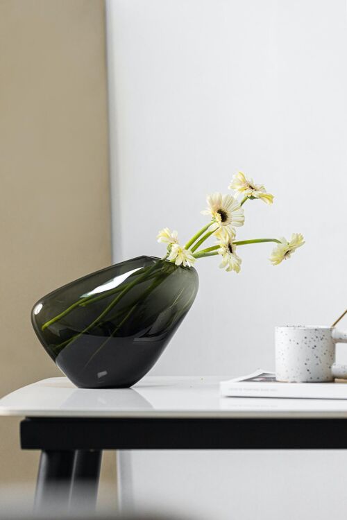 Modern vase, high design organic shape, KOOKY16GR