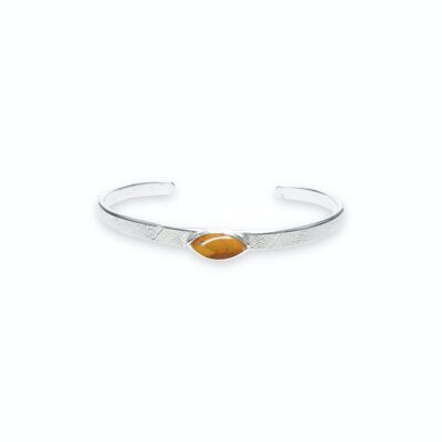 Bangle with 14 x 7mm Amber