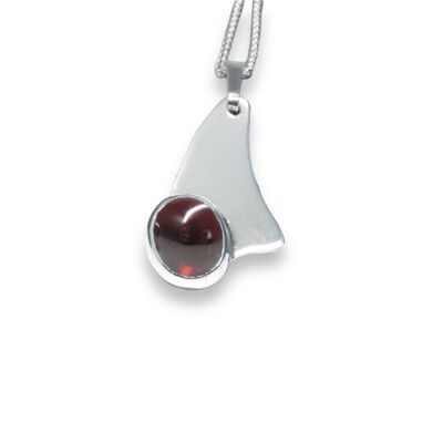 10 x 8mm Garnet Pendant