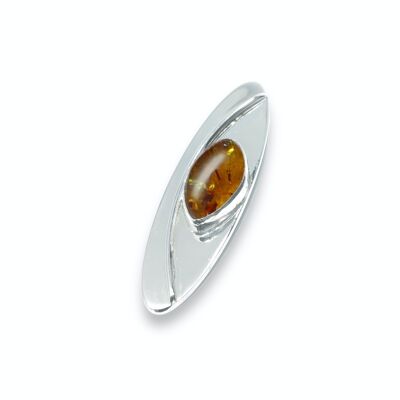 14 x 7mm Amber Pendant