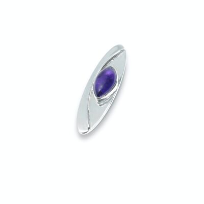 14 x 7 mm großer Amethyst-Anhänger