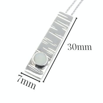 Pendentif Opale Écorce 5mm 2