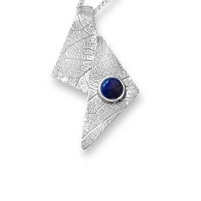 Leaf 5mm Lapis Lazuli Pendant