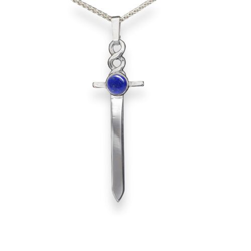 5mm dagger lapis lazuli pendant