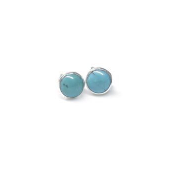 Boucles d'oreilles turquoise 1