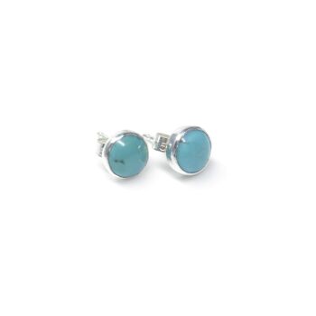 Boucles d'oreilles turquoise 2