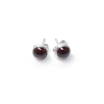 Boucles d'oreilles grenat 1