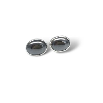 Boucles d'oreilles en hématite 8 x 6 mm