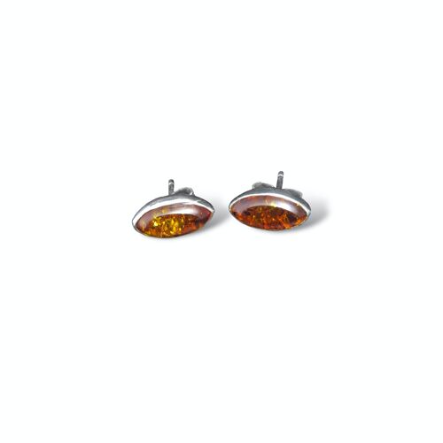 10 x 5mm Amber Earrings
