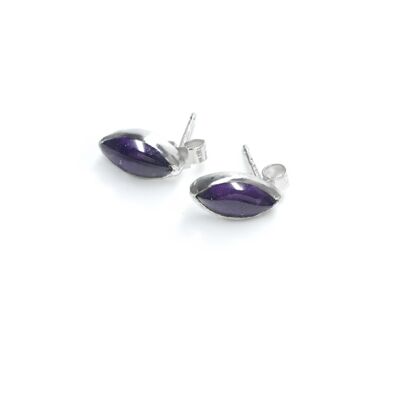 10 x 5 mm Amethyst-Ohrringe