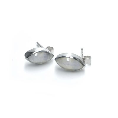 Boucles d'oreilles en pierre de lune 10 x 5 mm