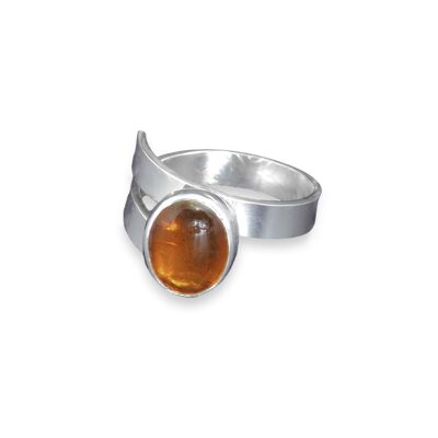 10 x 8mm Amber Ring