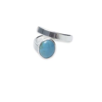 Bague turquoise 10 x 8 mm
