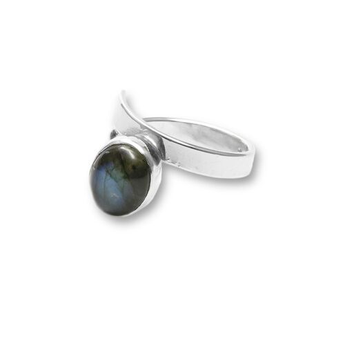 10 x 8mm Labradorite Ring