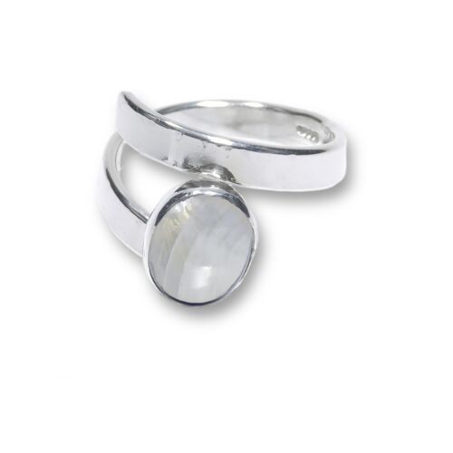 10 x 8mm Moonstone Ring