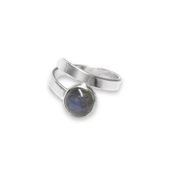 Bague Labradorite 8mm 1