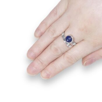 Bague Lapis Lazuli 8mm 2